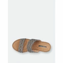 GC SHOES Nicole Pewter Wedge Sandals 9 GC SHOES Nicole Pewter Wedge Sandals -GC SHOES Shop unnamed file 1025