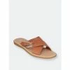 GC SHOES Mila Tan Flat Sandals -GC SHOES Shop unnamed file 1040