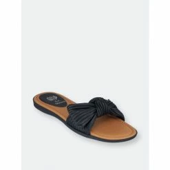GC SHOES Dani Black Flat Sandals