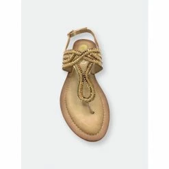 GC SHOES Sunshine Bronze Flat Sandals -GC SHOES Shop unnamed file 1067