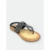 GC SHOES Sunshine Black Flat Sandals -GC SHOES Shop unnamed file 1068