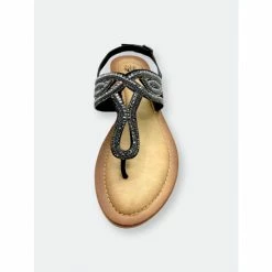 GC SHOES Sunshine Black Flat Sandals -GC SHOES Shop unnamed file 1070