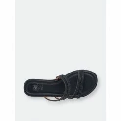 GC SHOES Cindy Black Flat Sandals -GC SHOES Shop unnamed file 1082