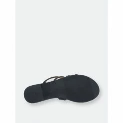 GC SHOES Cindy Black Flat Sandals -GC SHOES Shop unnamed file 1083