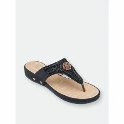 GC SHOES Colleen Thong Sandals Gold