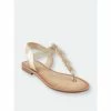 GC SHOES Carlie Gold Flat Sandals -GC SHOES Shop unnamed file 1090