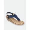 GC SHOES Billie Navy Wedge Sandals -GC SHOES Shop unnamed file 1099