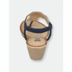 GC SHOES Billie Navy Wedge Sandals -GC SHOES Shop unnamed file 1101