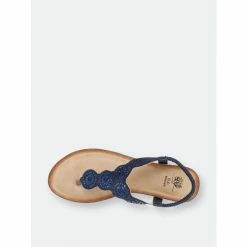 GC SHOES Billie Navy Wedge Sandals -GC SHOES Shop unnamed file 1102