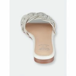 GC SHOES Dana Silver Flat Sandals -GC SHOES Shop unnamed file 1110