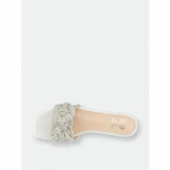 GC SHOES Dana Silver Flat Sandals -GC SHOES Shop unnamed file 1112