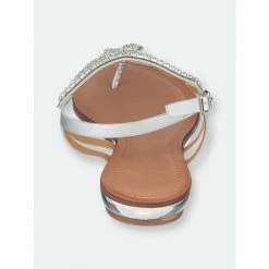 GC SHOES Selena Silver Flat Sandals 9 GC SHOES Selena Silver Flat Sandals -GC SHOES Shop unnamed file 1128