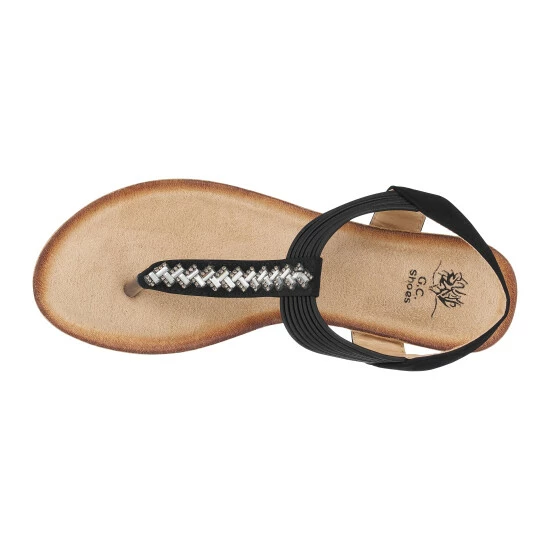 GC SHOES Tori Black Wedge Sandals 6 GC SHOES Tori Black Wedge Sandals - Image 4