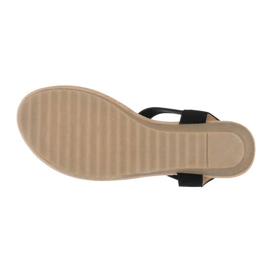 GC SHOES Tori Black Wedge Sandals 7 GC SHOES Tori Black Wedge Sandals - Image 5