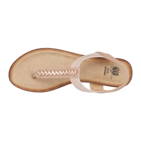 GC SHOES Tori Nude Wedge Sandals 6 GC SHOES Tori Nude Wedge Sandals - Image 4