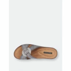 GC SHOES Gisele Pewter Wedge Sandals -GC SHOES Shop unnamed file 115