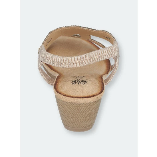 GC SHOES Pelle Gold Wedge Sandals 5 GC SHOES Pelle Gold Wedge Sandals - Image 3