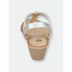 GC SHOES Tori Silver Wedge Sandals -GC SHOES Shop unnamed file 1167