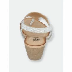 GC SHOES Billie Silver Wedge Sandals -GC SHOES Shop unnamed file 1171