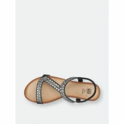 GC SHOES Dua Black Wedge Sandals -GC SHOES Shop unnamed file 1177
