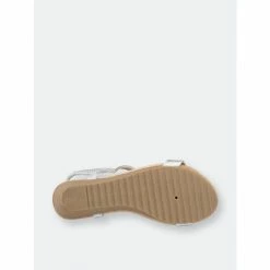 GC SHOES Coretta Silver Wedge Sandals -GC SHOES Shop unnamed file 1180