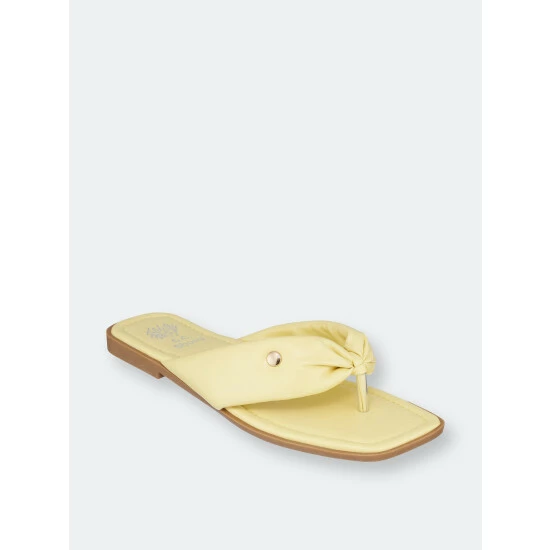 GC SHOES Reid Yellow Flat Sandals 3 GC SHOES Reid Yellow Flat Sandals