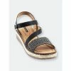GC SHOES Temple Espadrille Sandal Sandals Black