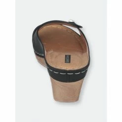 GC SHOES Sugar Black Wedge Sandals -GC SHOES Shop unnamed file 1234