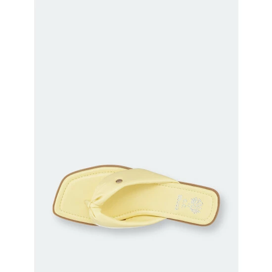 GC SHOES Reid Yellow Flat Sandals 6 GC SHOES Reid Yellow Flat Sandals - Image 4
