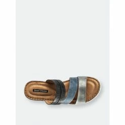 GC SHOES Lupe Black Multi Wedge Sandals -GC SHOES Shop unnamed file 1257
