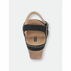 GC SHOES Helen Black Wedge Sandals 9 GC SHOES Helen Black Wedge Sandals -GC SHOES Shop unnamed file 1271