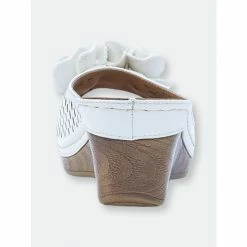 GC SHOES Juliet White Wedge Sandals -GC SHOES Shop unnamed file 1281