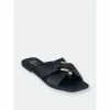 GC SHOES Perri Black Flat Sandals -GC SHOES Shop unnamed file 130