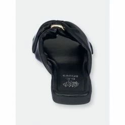 GC SHOES Perri Black Flat Sandals 8 GC SHOES Perri Black Flat Sandals -GC SHOES Shop unnamed file 132