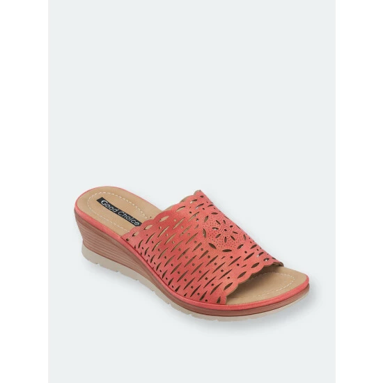 GC SHOES Maddy Red Wedge Sandals 3 GC SHOES Maddy Red Wedge Sandals