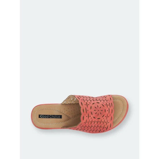 GC SHOES Maddy Red Wedge Sandals 5 GC SHOES Maddy Red Wedge Sandals - Image 3