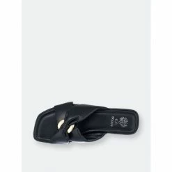 GC SHOES Perri Black Flat Sandals 9 GC SHOES Perri Black Flat Sandals -GC SHOES Shop unnamed file 133