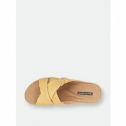 GC SHOES Dorty Yellow Wedge Sandals -GC SHOES Shop unnamed file 1349