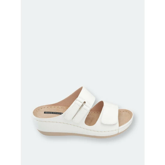 GC SHOES Doreen White Wedge Sandals 4 GC SHOES Doreen White Wedge Sandals - Image 2