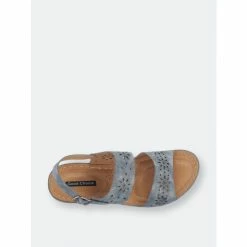 GC SHOES Cynthia Pewter Wedge Sandals -GC SHOES Shop unnamed file 1365