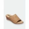 GC SHOES Maddy Tan Wedge Sandals