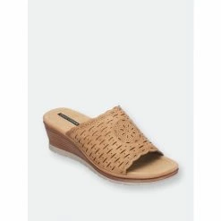 GC SHOES Maddy Tan Wedge Sandals