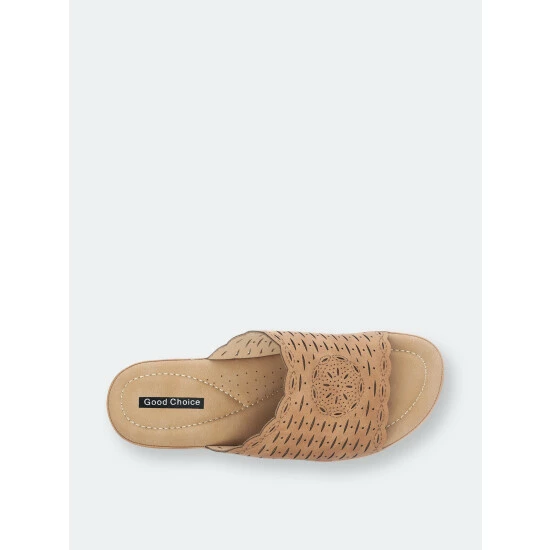 GC SHOES Maddy Tan Wedge Sandals 4 GC SHOES Maddy Tan Wedge Sandals - Image 2