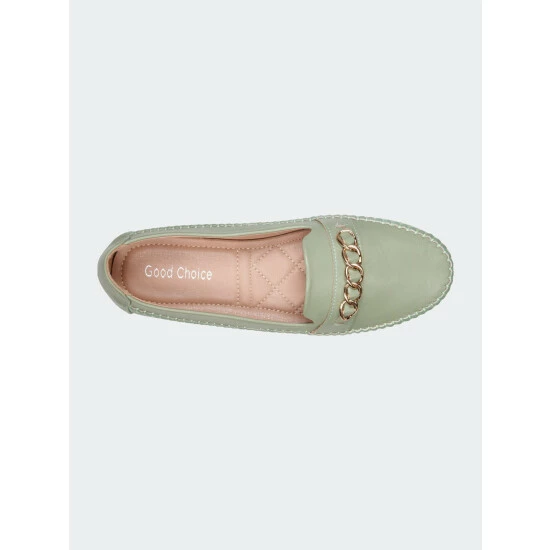 GC SHOES Aida Olive Flat Flats 5 GC SHOES Aida Olive Flat Flats - Image 3