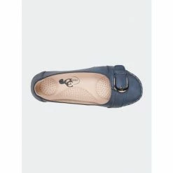 GC SHOES Byron Navy Flat Sandals Flats -GC SHOES Shop unnamed file 1442