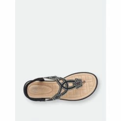 GC SHOES Eva Black Flat Sandals -GC SHOES Shop unnamed file 146