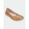 GC SHOES Kiana Tan Flat Sandals Flats