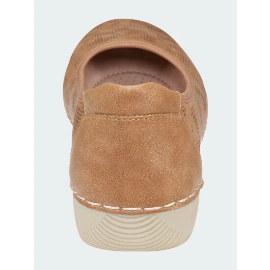 GC SHOES Kiana Tan Flat Sandals Flats 6 GC SHOES Kiana Tan Flat Sandals Flats - Image 4