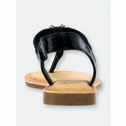 GC SHOES Carlie Black Flat Sandals 9 GC SHOES Carlie Black Flat Sandals -GC SHOES Shop unnamed file 150