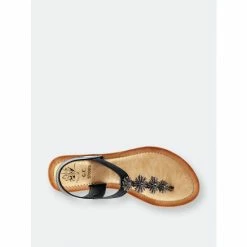 GC SHOES Carlie Black Flat Sandals 10 GC SHOES Carlie Black Flat Sandals -GC SHOES Shop unnamed file 151